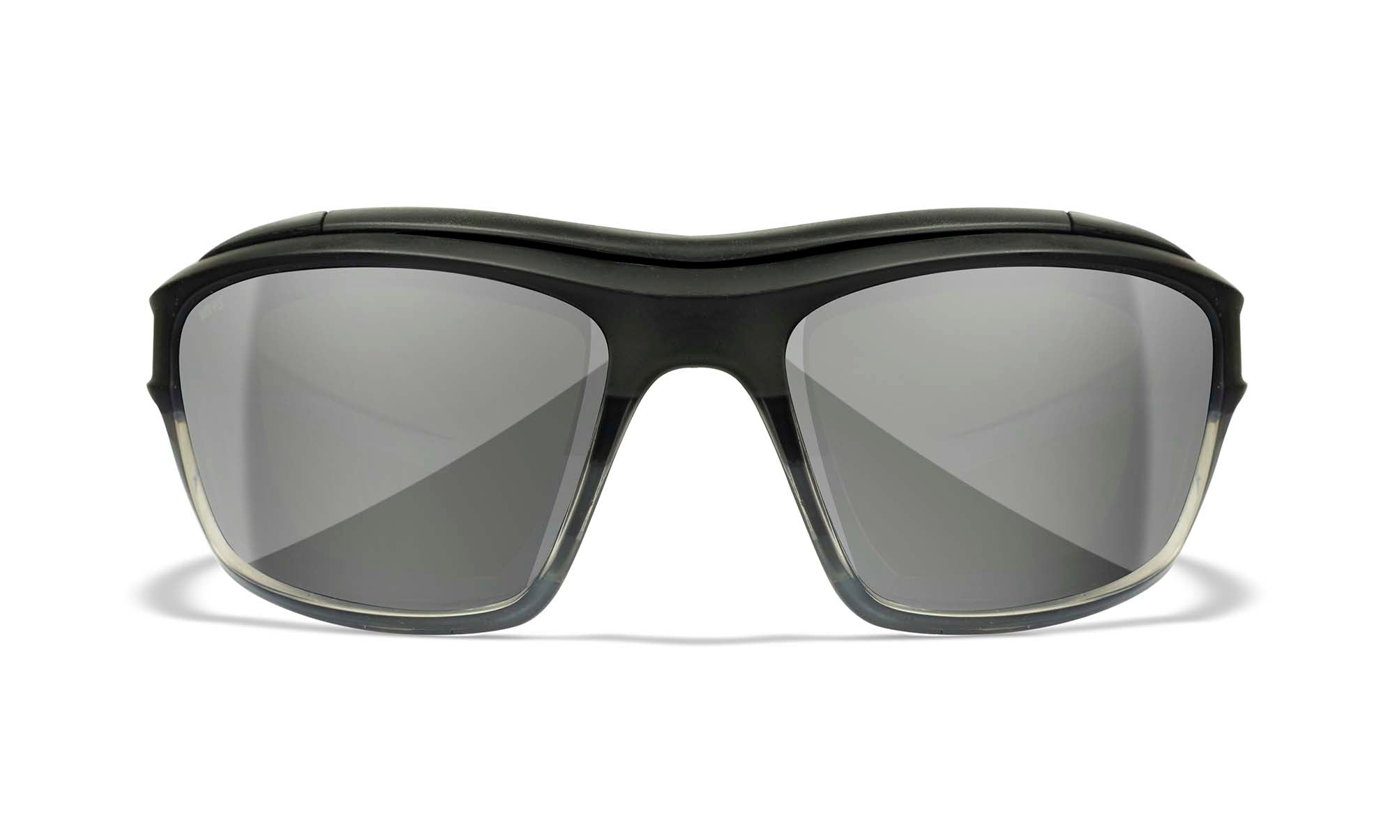 Wiley X WX OZONE — Silver Flash -  Grey, Matte Charcoal to Grey Fade