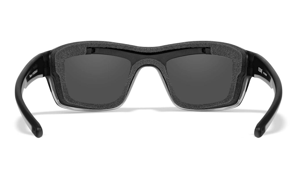 Wiley X WX OZONE — Silver Flash -  Grey, Matte Charcoal to Grey Fade