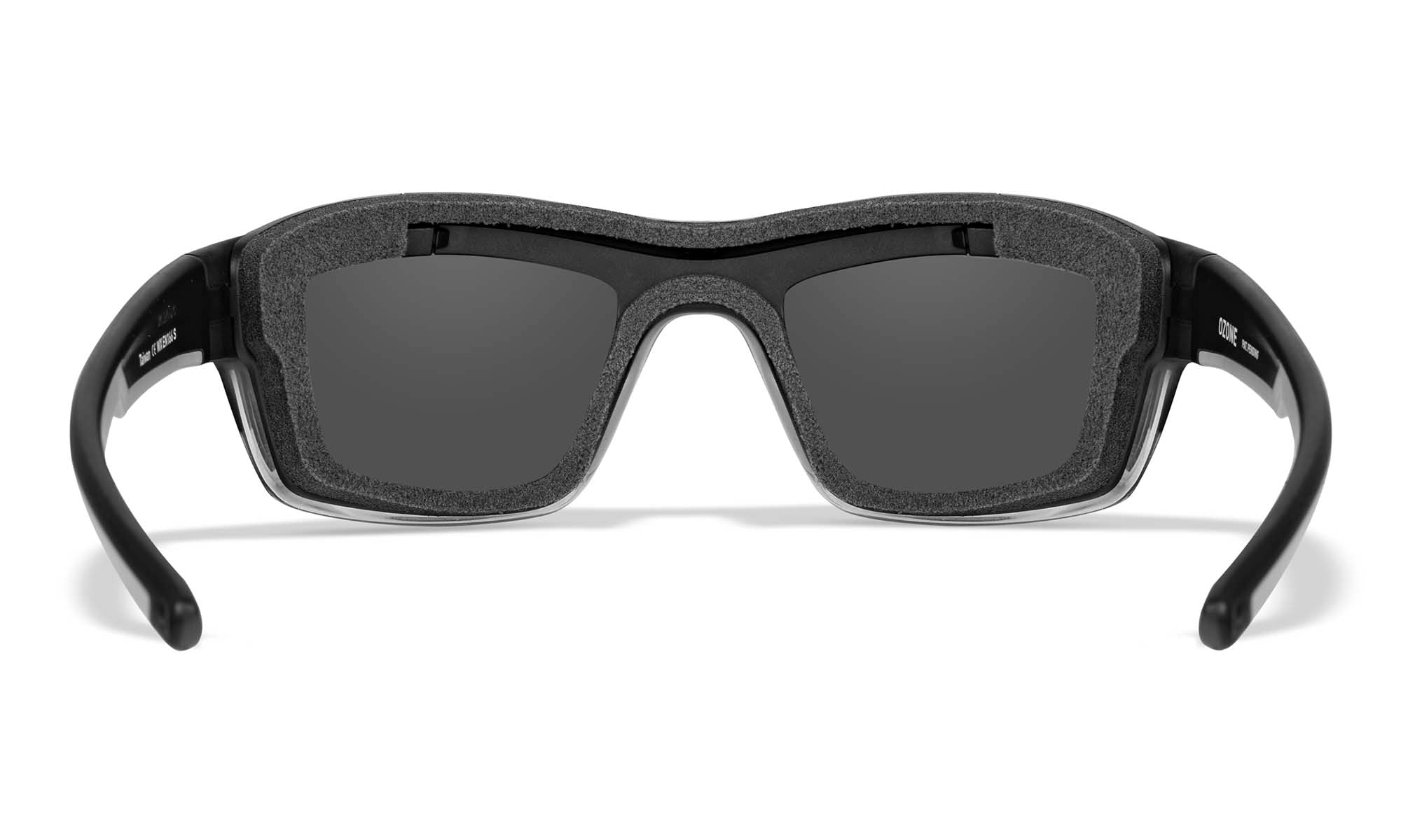 Wiley X WX OZONE — Silver Flash -  Grey, Matte Charcoal to Grey Fade