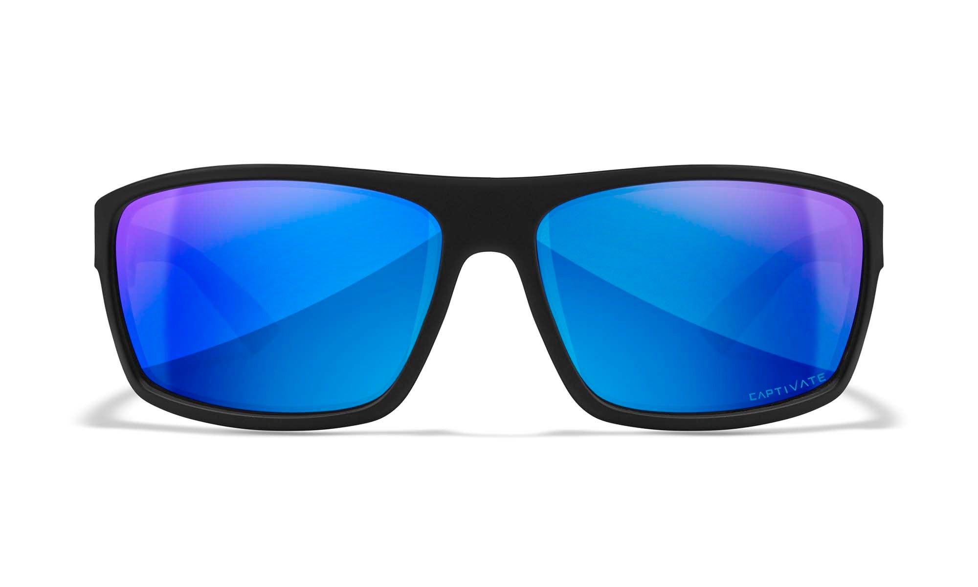 Wiley X WX PEAK XL — Captivate Polarized - Blue Mirror -  Grey, Matte Black - Size XL