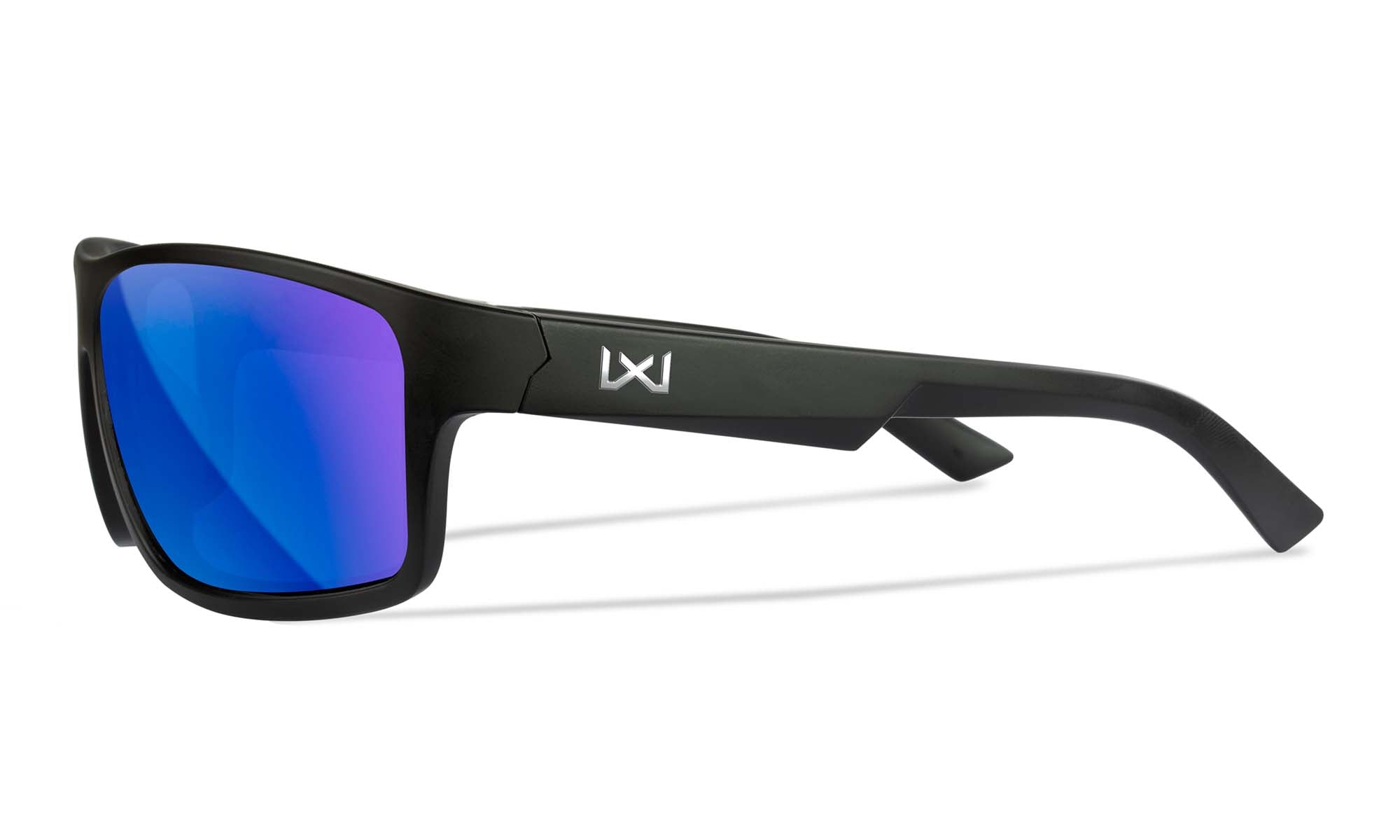 Wiley X WX PEAK XL — Captivate Polarized - Blue Mirror -  Grey, Matte Black - Size XL