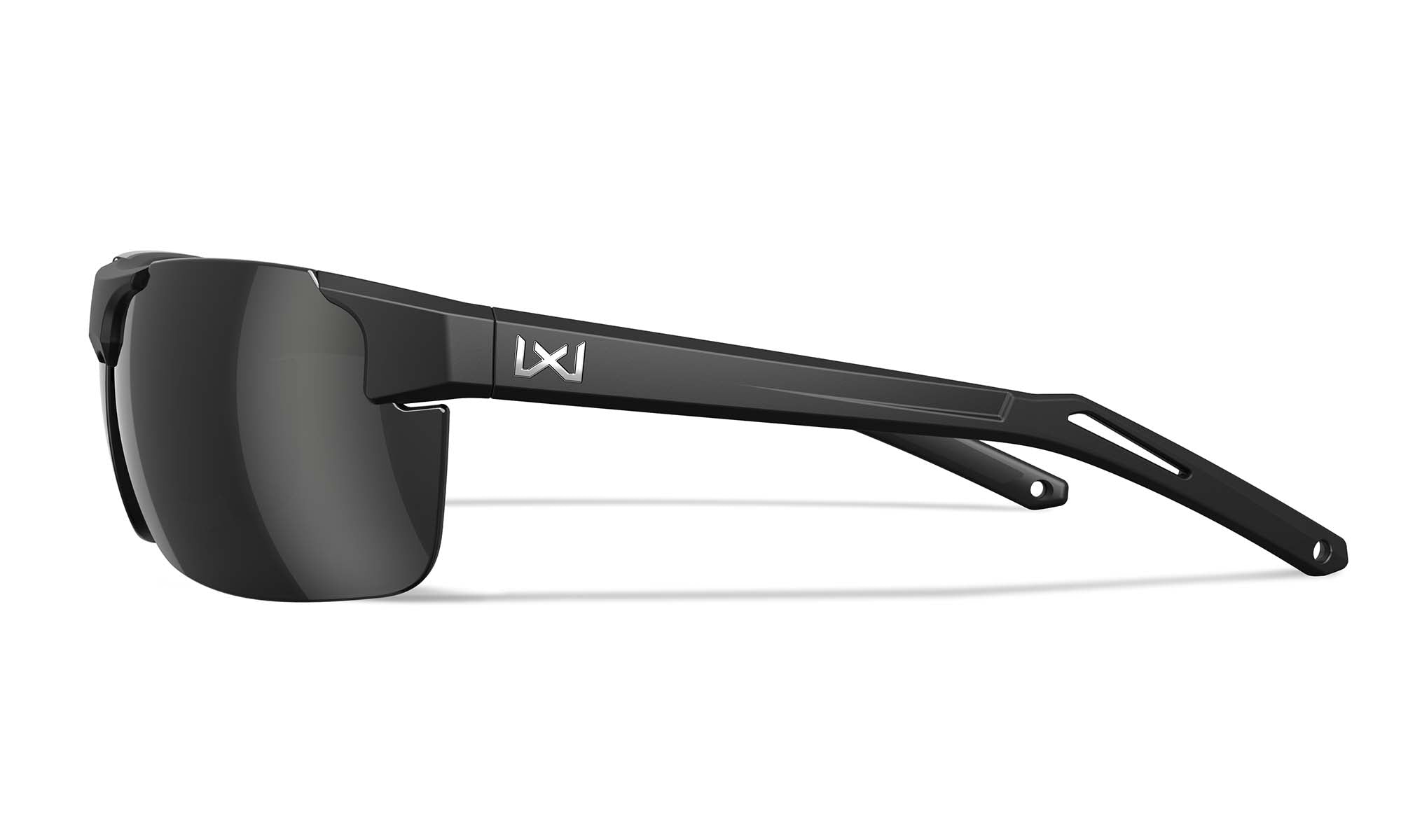 Wiley X WX PRIME — Captivate Polarized - Black Mirror - Grau, Mattschwarz