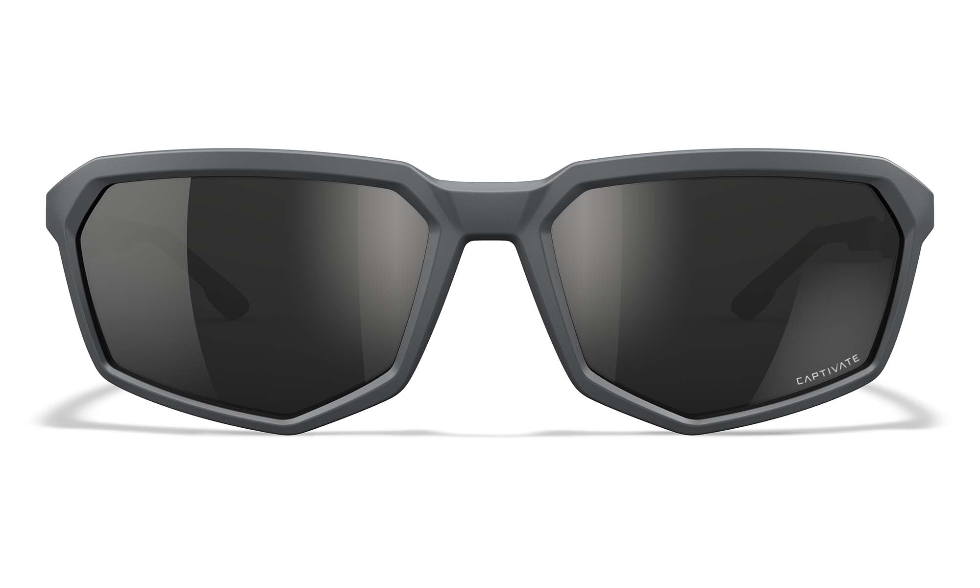 Wiley X WX RECON — Captivate Polarized - Black Mirror - Grey, Matte Grey