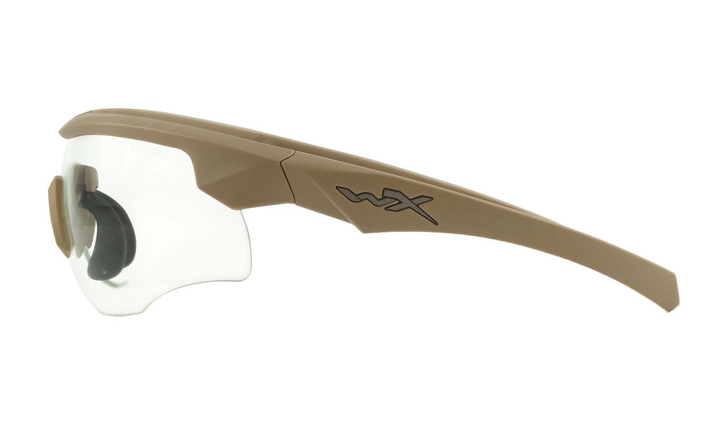 Wiley X WX ROGUE COMM. — Grey + Clear + Light Rust, Matte Tan