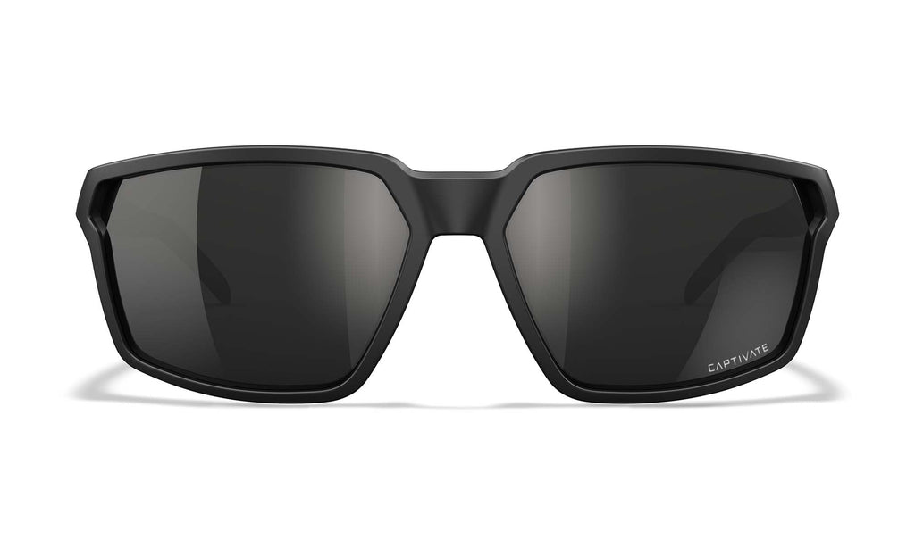 Wiley X WX SIERRA — Captivate Polarized - Black Mirror - Grau, Matt Schwarz