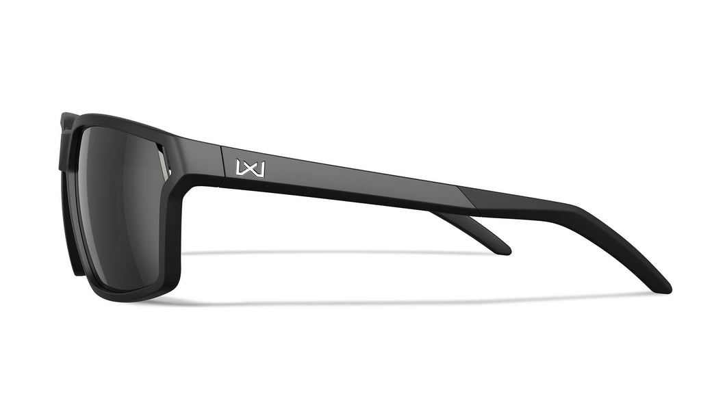 Wiley X WX SIERRA — Captivate Polarized - Black Mirror - Grau, Matt Schwarz