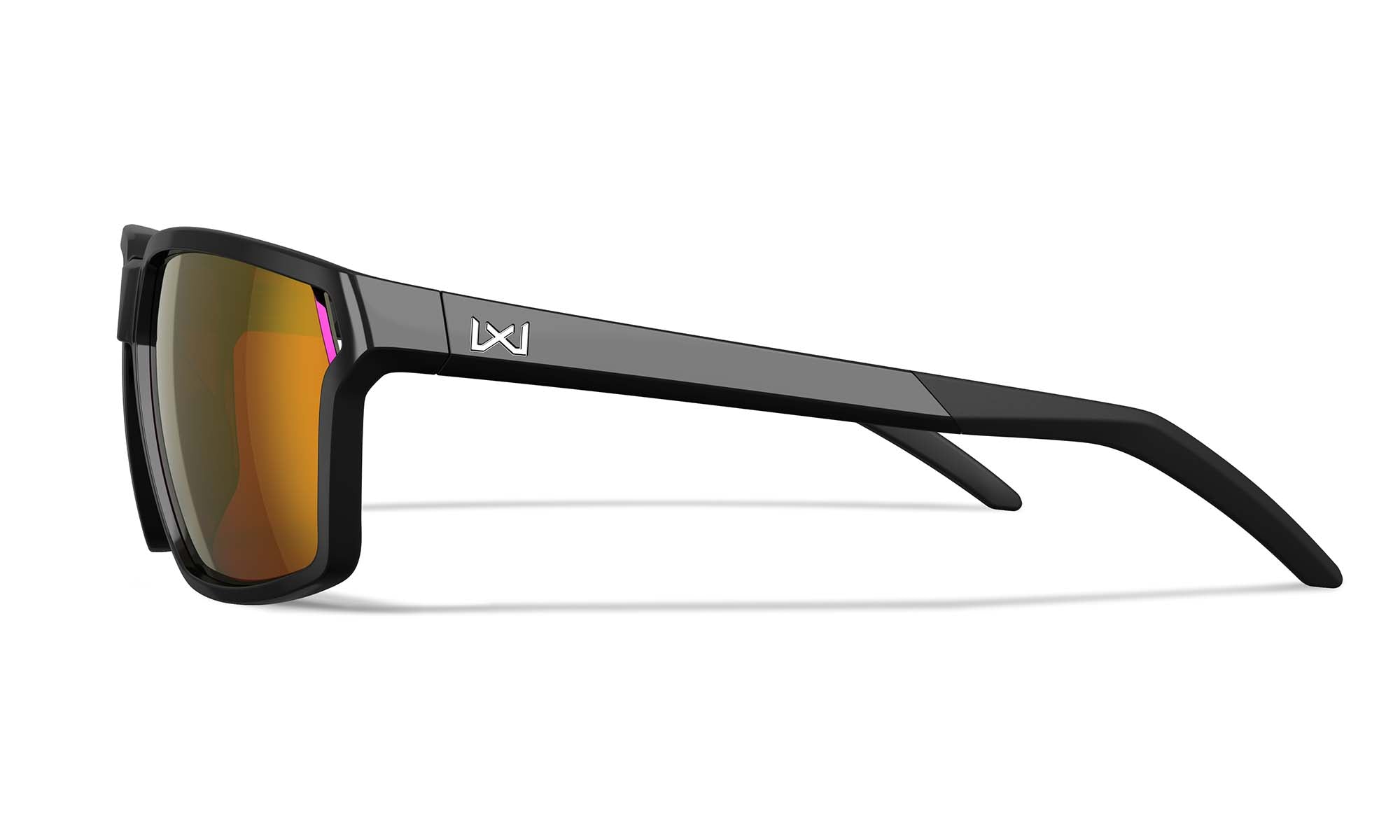 Wiley X WX SIERRA — Captivate - Red Mirror - Grey, Gloss Black