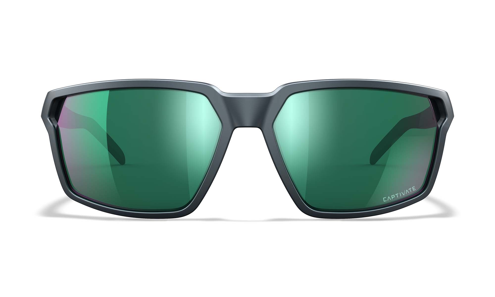Wiley X WX SIERRA — Captivate Polarized - Green Mirror - Amber, Matte Graphite