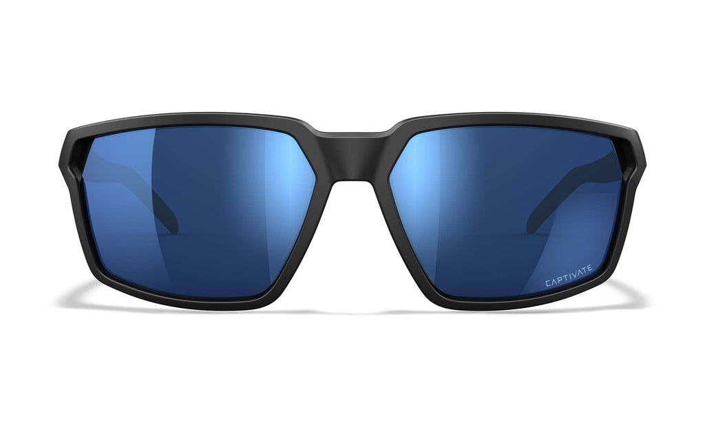 Wiley X WX SIERRA — Captivate Polarized - Blue Mirror -  Grey, Matte Black