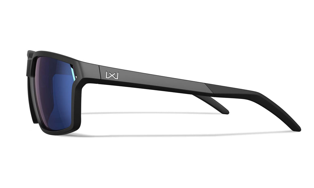 Wiley X WX SIERRA — Captivate Polarized - Blue Mirror -  Grey, Matte Black