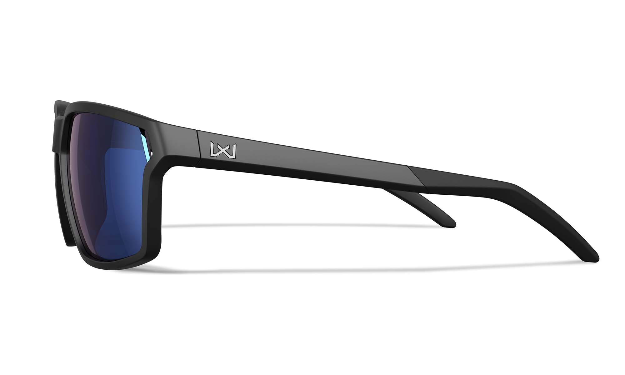 Wiley X WX SIERRA — Captivate Polarized - Blue Mirror -  Grey, Matte Black