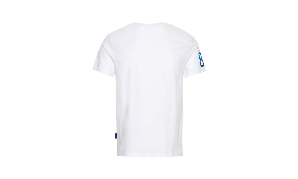 Wiley X WX Fish T-shirt - White Cotton w/ Skeleton - S