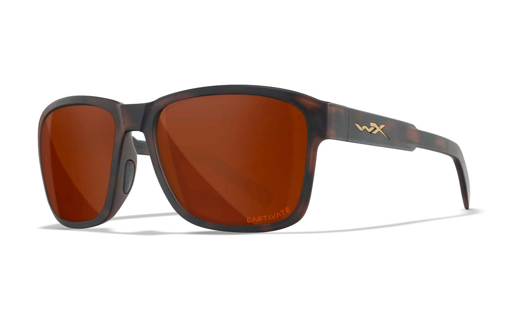 Wiley X WX TREK — Captivate Polarized - Copper, Matte Havana Brown
