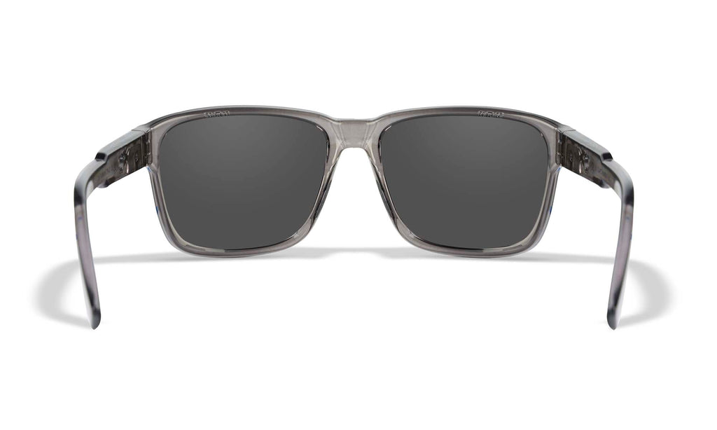 Wiley X WX TREK — Captivate Polarized - Blue Mirror -  Grey, Gloss Crystal Dark Grey
