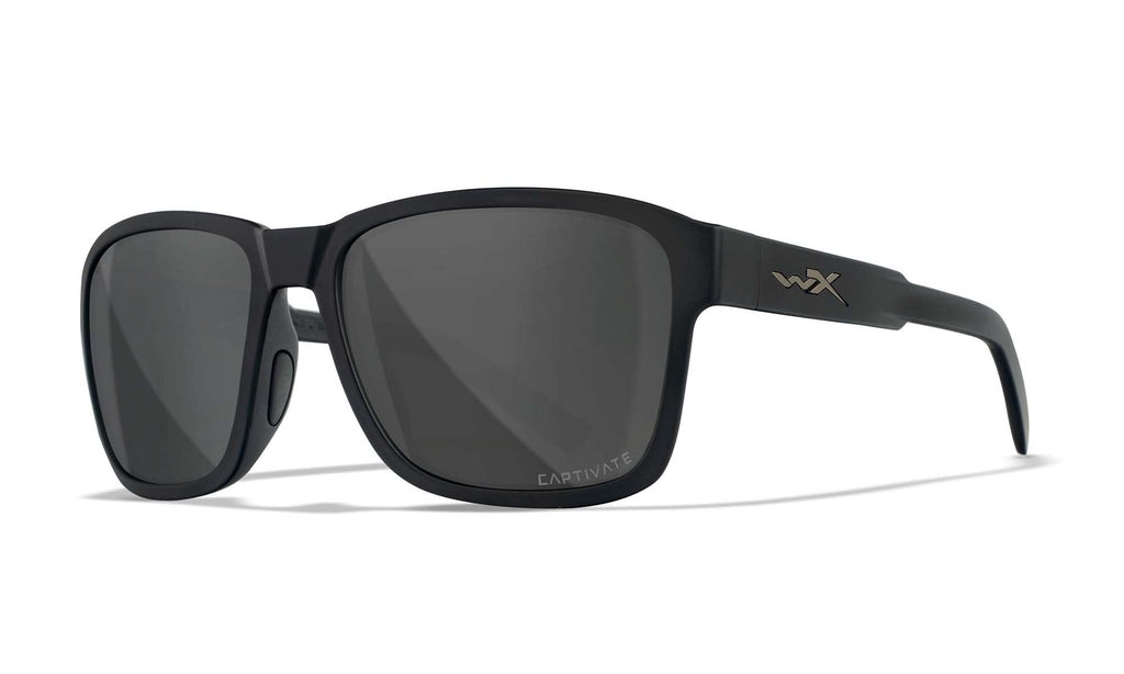 Wiley X WX TREK — Captivate Polarized - Grau, Mattschwarz