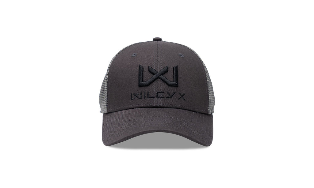 Wiley X Trucker Cap - Dark Grey w Black WX/Wiley X