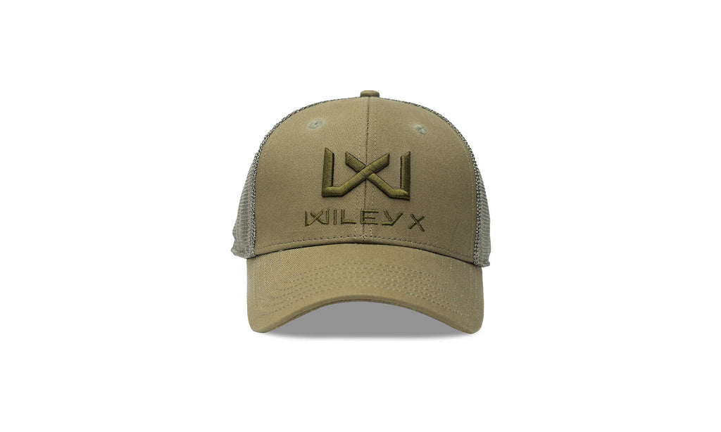 Wiley X Trucker Cap Olive Green w Olive Green WX/Wiley X