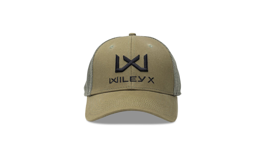 Wiley X Trucker Cap Olivgrün mit schwarzem WX/Wiley X
