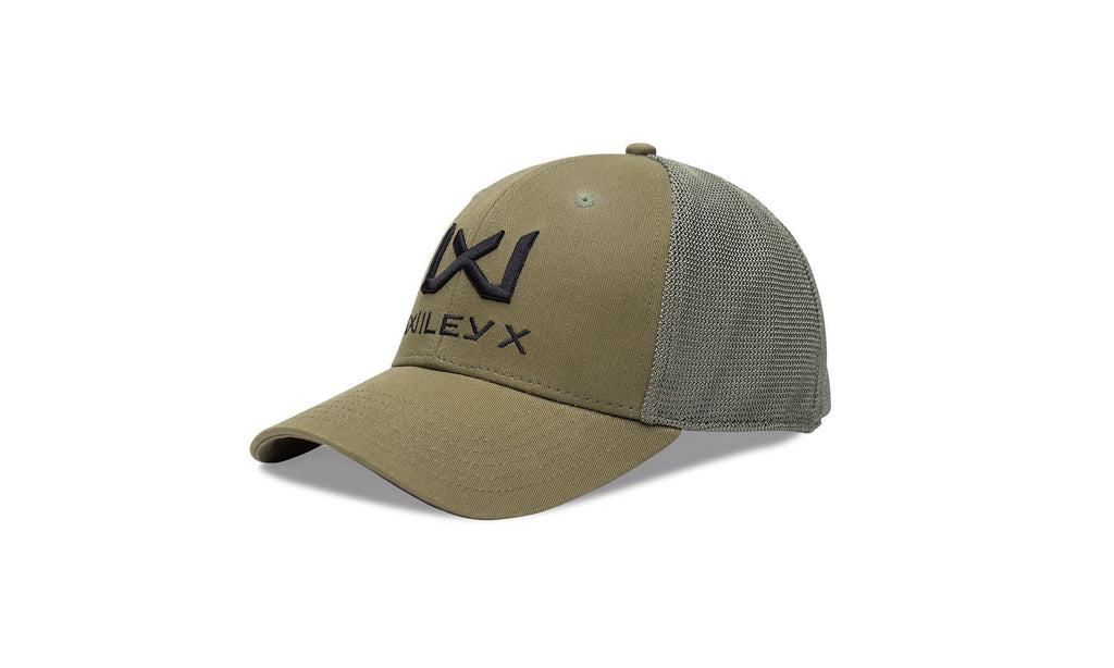 Wiley X Trucker Cap Olivgrün mit schwarzem WX/Wiley X