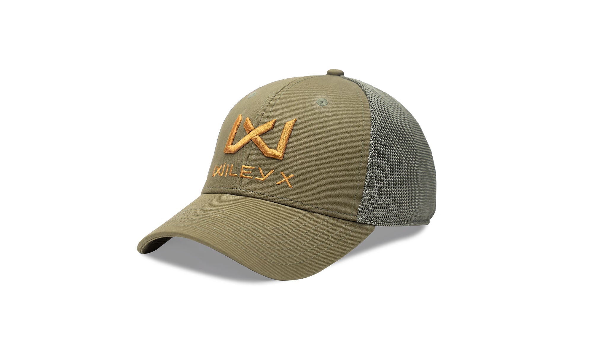 Wiley X Trucker Cap Olive Green w Tan WX/Wiley X