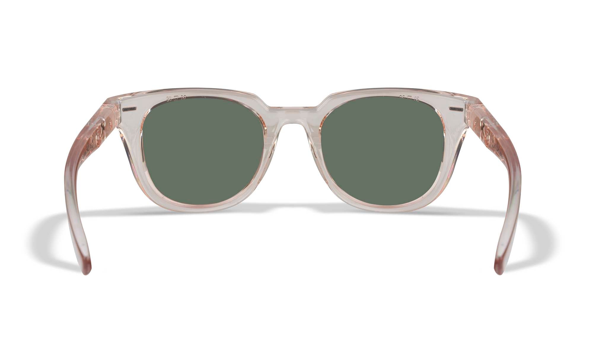 Wiley X WX ULTRA — Captivate Polarized - Rose Gold Mirror -  Green, Gloss Crystal Blush