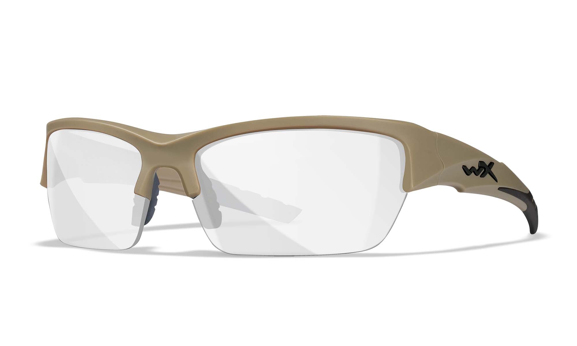 Wiley X WX VALOR — Grey + Clear + Light Rust, Matte Tan
