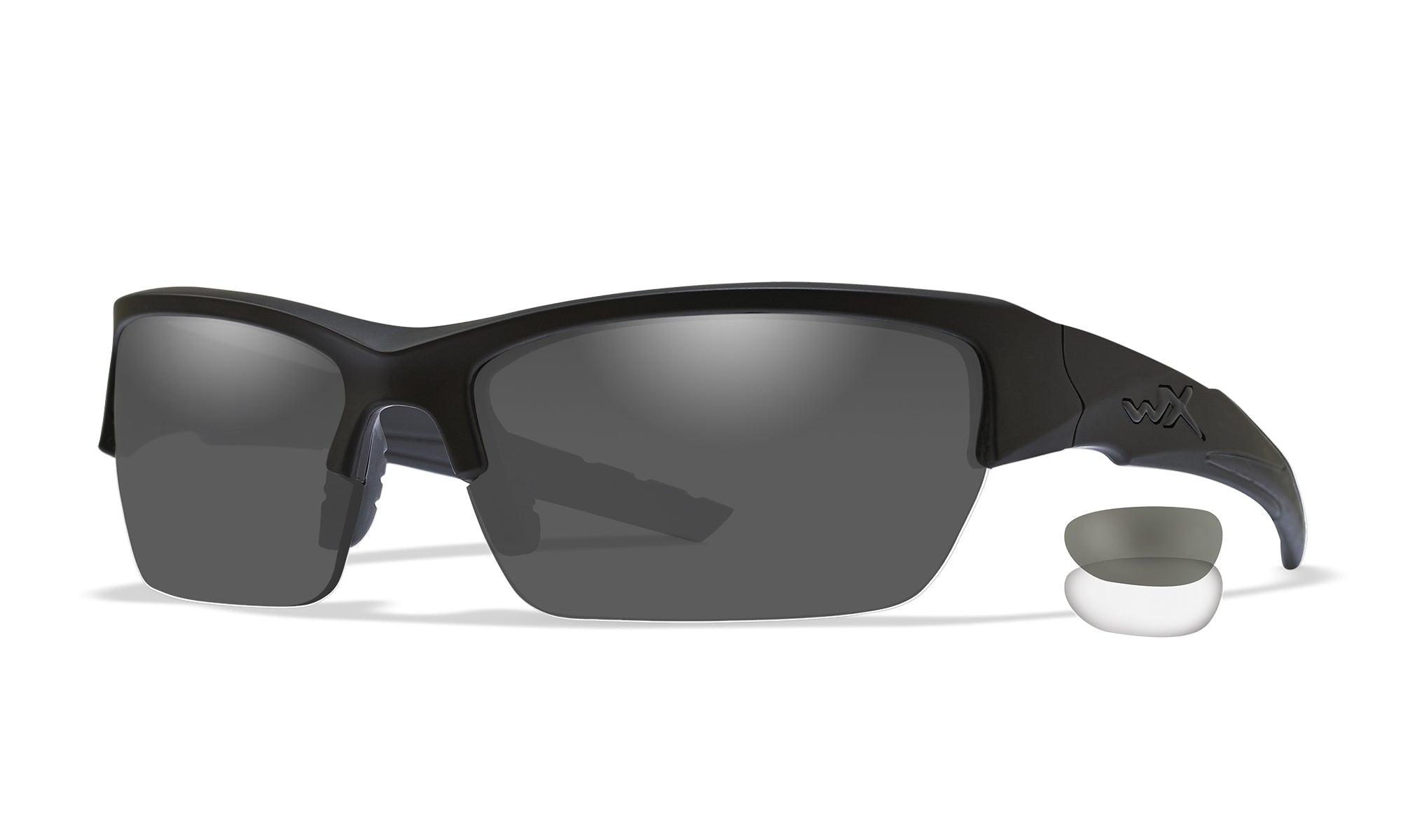 Wiley X WX VALOR — Grey + Clear, Matte Black