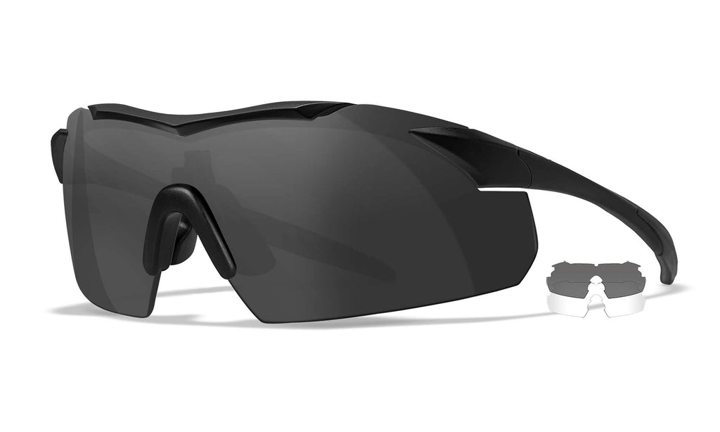 Wiley X WX VAPOR — Grey + Clear, Matte Black