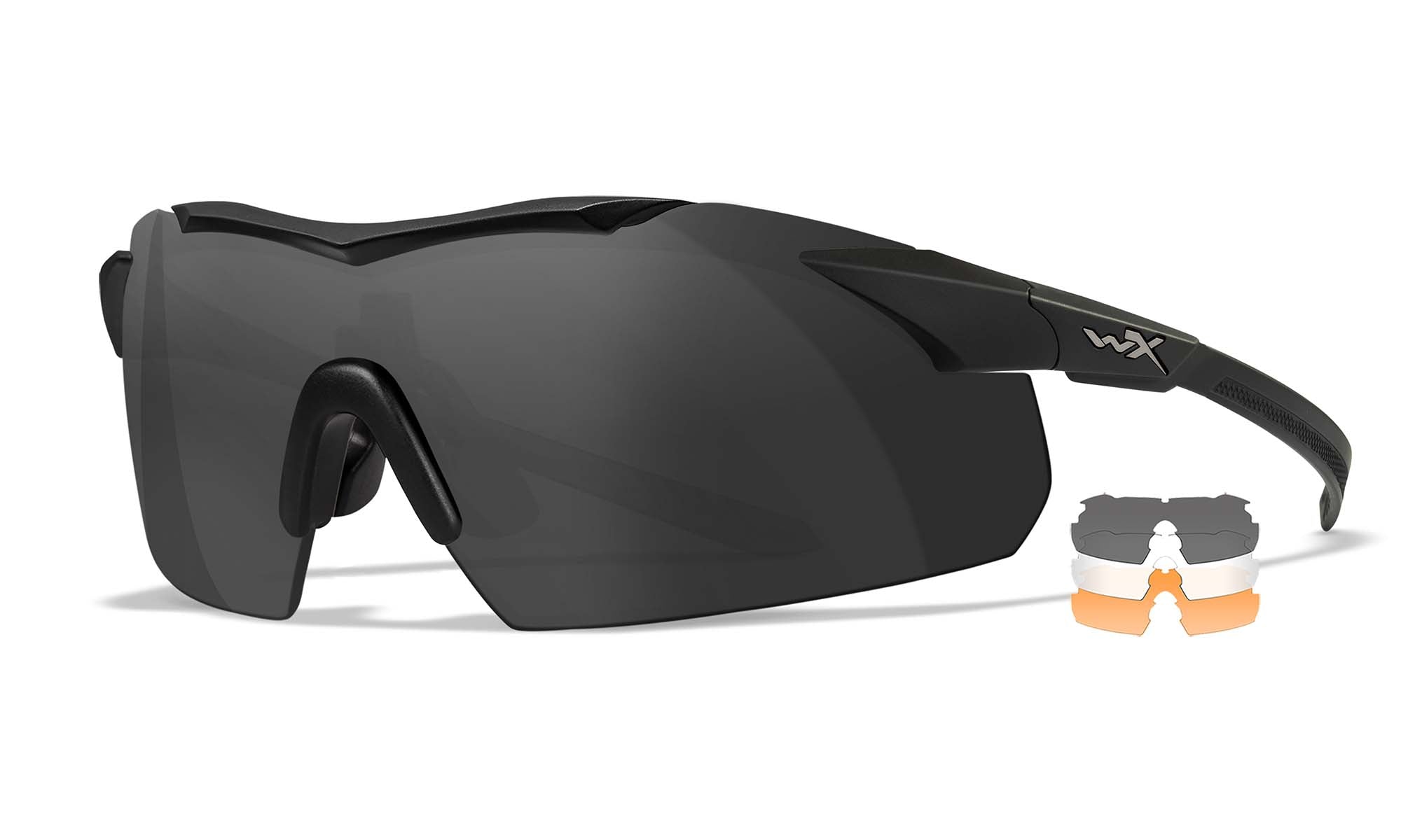 Wiley X WX VAPOR COMM. — Grey + Clear + Light Rust, Matte Black