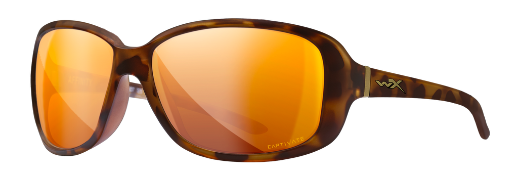 Wiley X WX AFFINITY — Captivate Polarized - Bronze Mirror - Copper, Matte Demi by Wiley X - Tactical Sunglasses