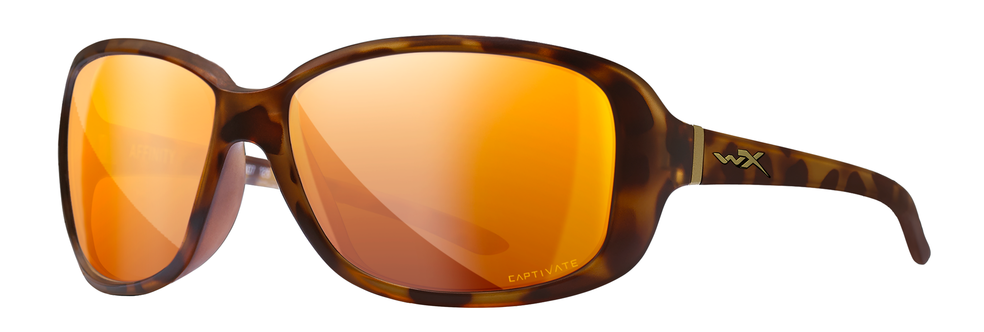 Wiley X WX AFFINITY — Captivate Polarized - Bronze Mirror - Copper, Matte Demi by Wiley X - Tactical Sunglasses