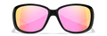 Wiley X WX AFFINITY — Captivate Polarized - Rose Gold Mirror -  Green, Gloss Black by Wiley X - Tactical Sunglasses