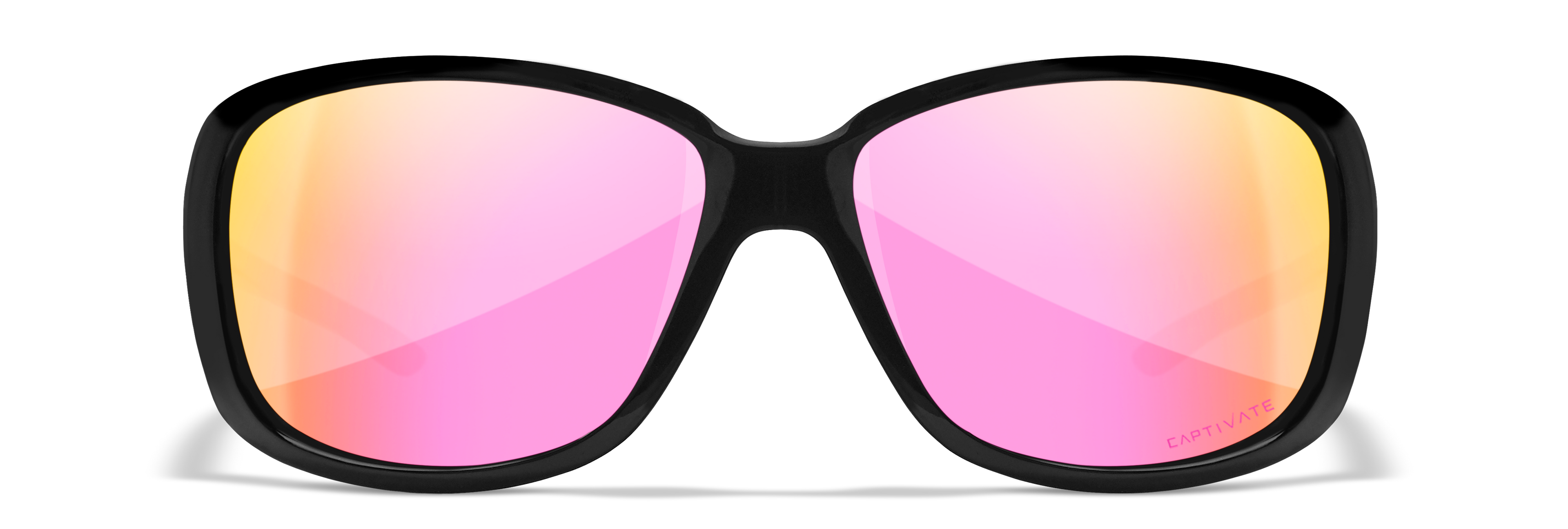 Wiley X WX AFFINITY — Captivate Polarized - Rose Gold Mirror -  Green, Gloss Black by Wiley X - Tactical Sunglasses