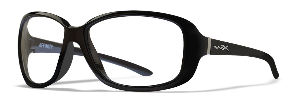 Wiley X WX AFFINITY — Captivate Polarized - Rose Gold Mirror -  Green, Gloss Black by Wiley X - Tactical Sunglasses