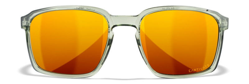 Wiley X WX ALFA — Captivate Polarized - Bronze Mirror - Copper, Gloss Crystal Light Olive