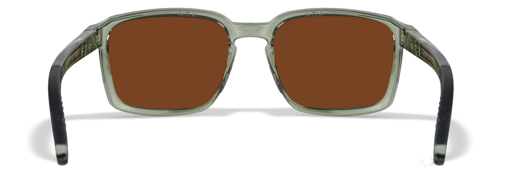 Wiley X WX ALFA — Captivate Polarized - Bronze Mirror - Copper, Gloss Crystal Light Olive by Wiley X - Tactical Sunglasses