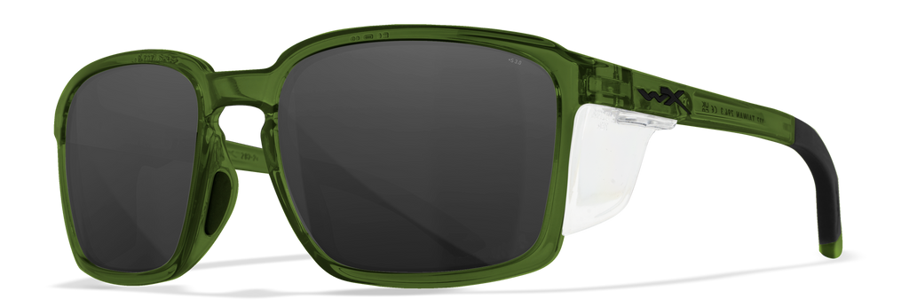 Wiley X WX ALFA — Grey, Crystal Green by Wiley X - Tactical Sunglasses