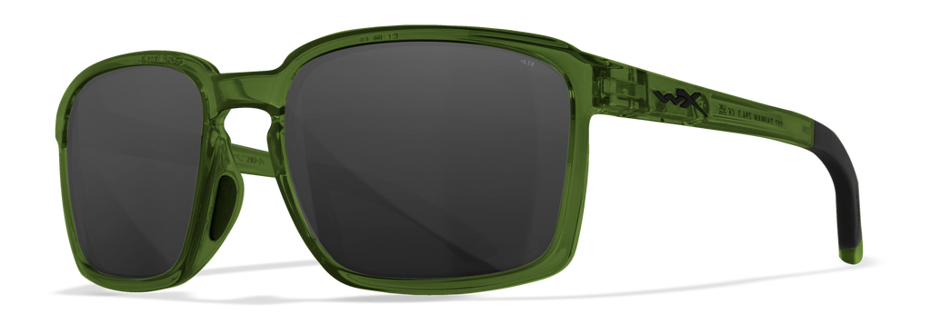 Wiley X WX ALFA — Grey, Crystal Green by Wiley X - Tactical Sunglasses