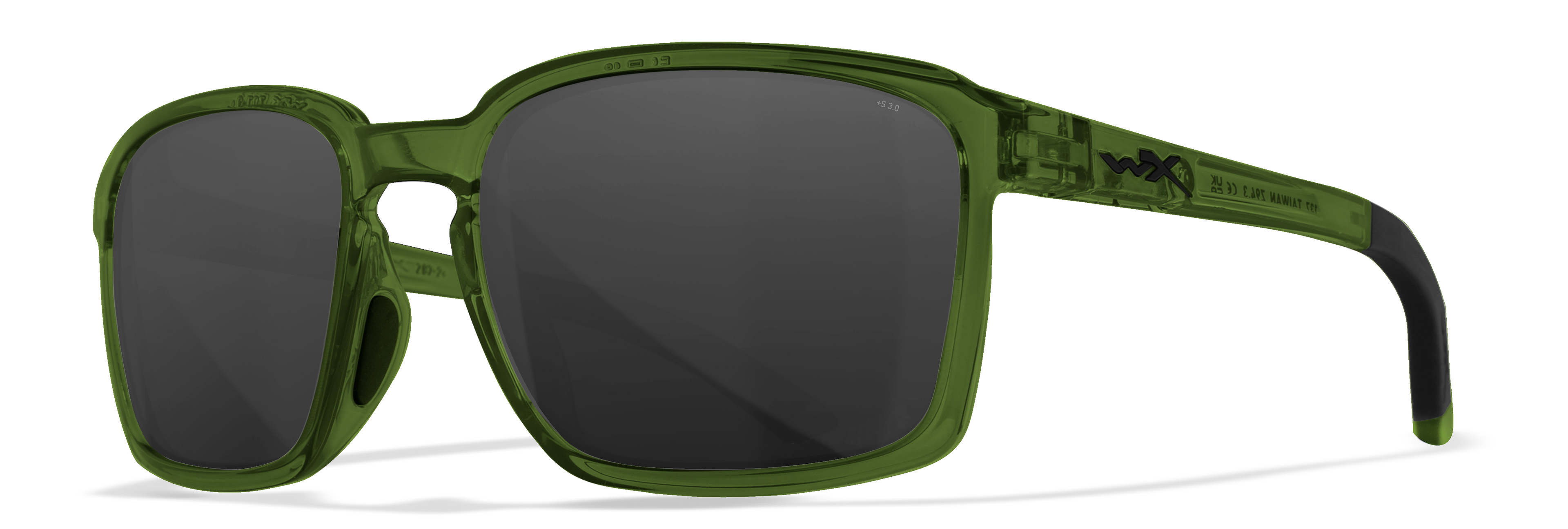 Wiley X WX ALFA — Grey, Crystal Green by Wiley X - Tactical Sunglasses