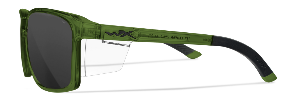 Wiley X WX ALFA — Grey, Crystal Green by Wiley X - Tactical Sunglasses