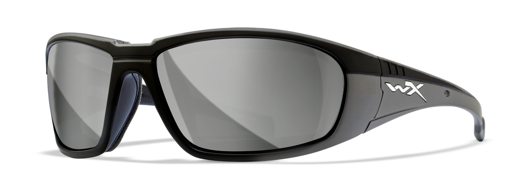 Wiley X WX BOSS — Silver Flash -  Grey, Matte Black by Wiley X - Tactical Sunglasses