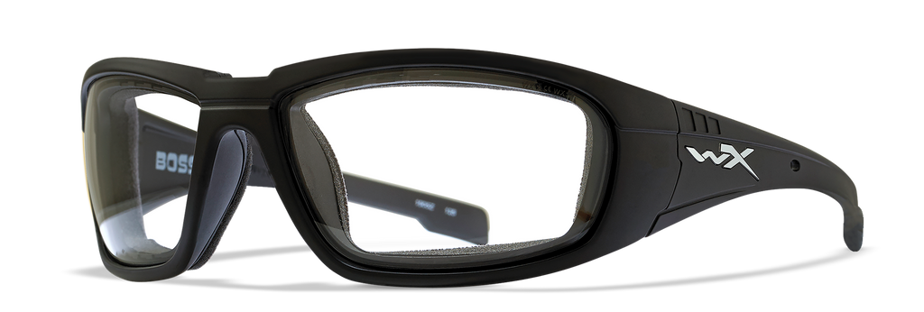 Wiley X WX BOSS — Clear, Matte Black by Wiley X - Tactical Sunglasses