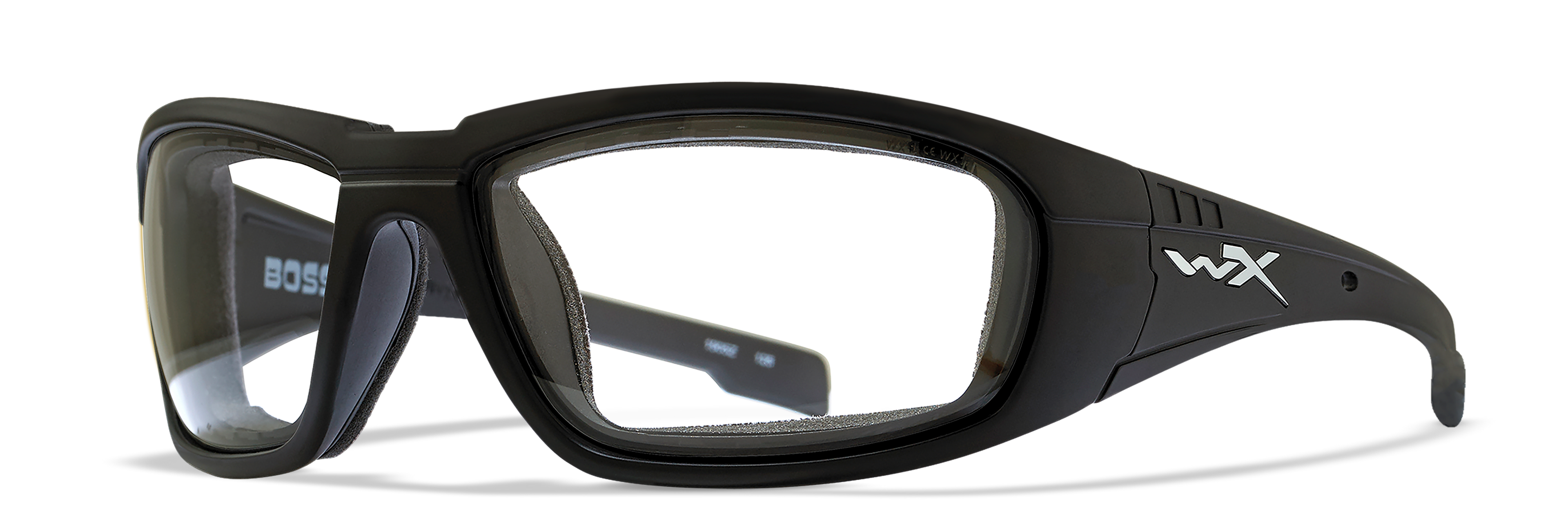 Wiley X WX BOSS — Clear, Matte Black by Wiley X - Tactical Sunglasses