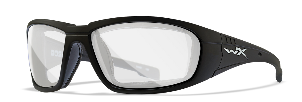 Wiley X WX BOSS — Clear, Matte Black by Wiley X - Tactical Sunglasses