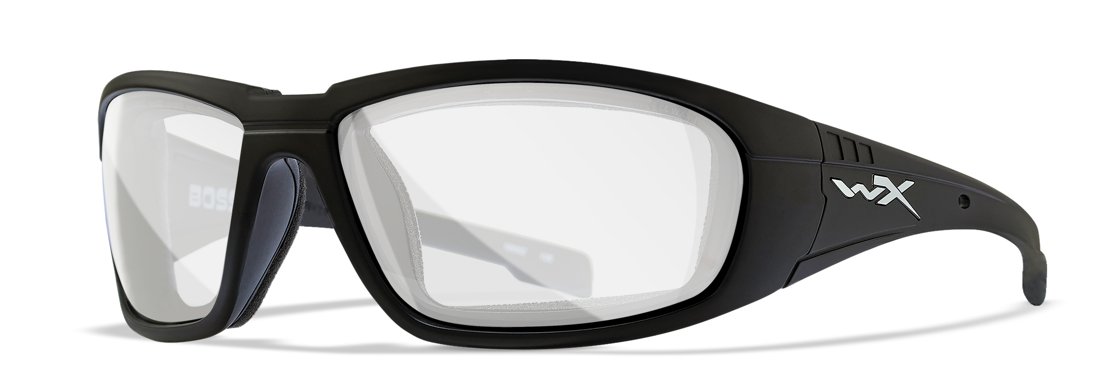 Wiley X WX BOSS — Clear, Matte Black by Wiley X - Tactical Sunglasses
