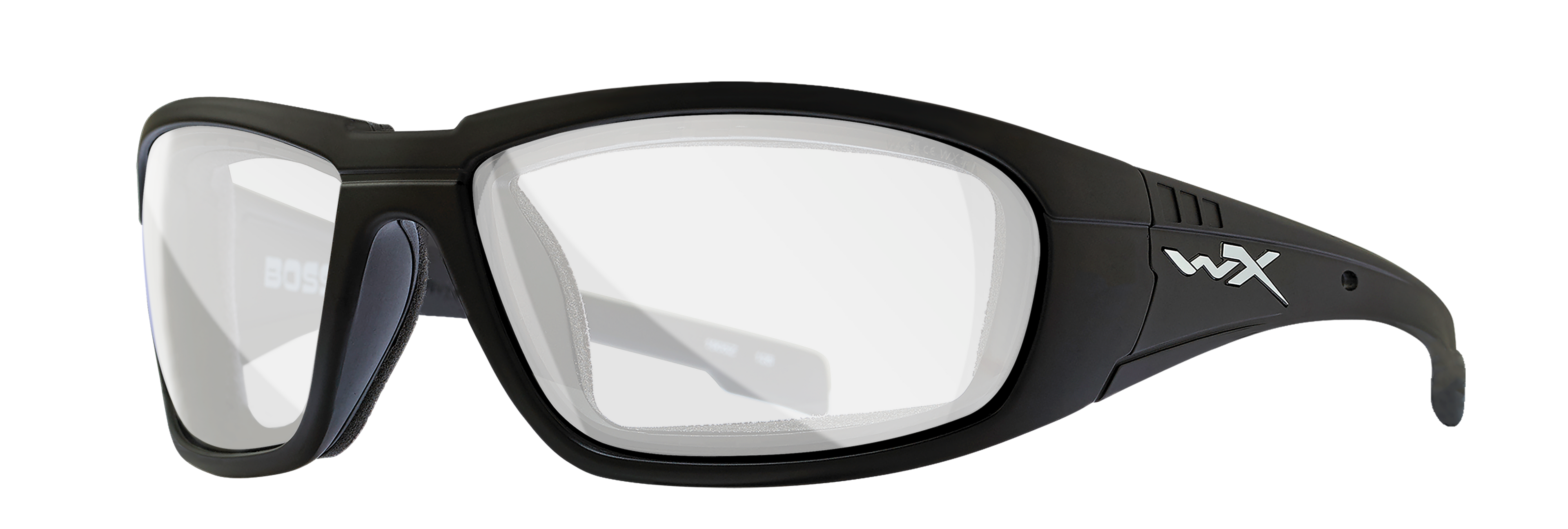 Wiley X WX BOSS — Clear, Matte Black by Wiley X - Tactical Sunglasses