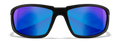 Wiley X WX BOSS — Captivate Polarized - Blue Mirror -  Grey, Matte Black by Wiley X - Tactical Sunglasses