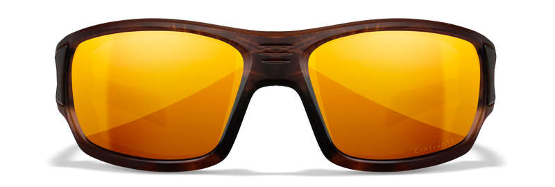 Wiley X WX BREACH — Captivate Polarized - Bronze Mirror - Copper, Matte Hickory Brown