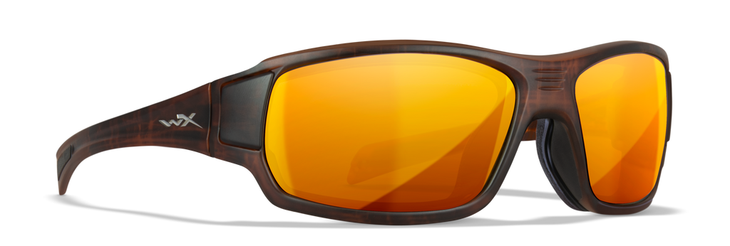 Wiley X WX BREACH — Captivate Polarized - Bronze Mirror - Copper, Matte Hickory Brown by Wiley X - Tactical Sunglasses
