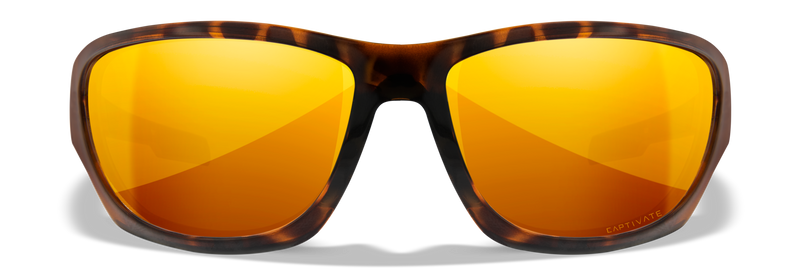 Wiley X WX CLIMB — Captivate Polarized - Bronze Mirror - Copper, Gloss Tortoise